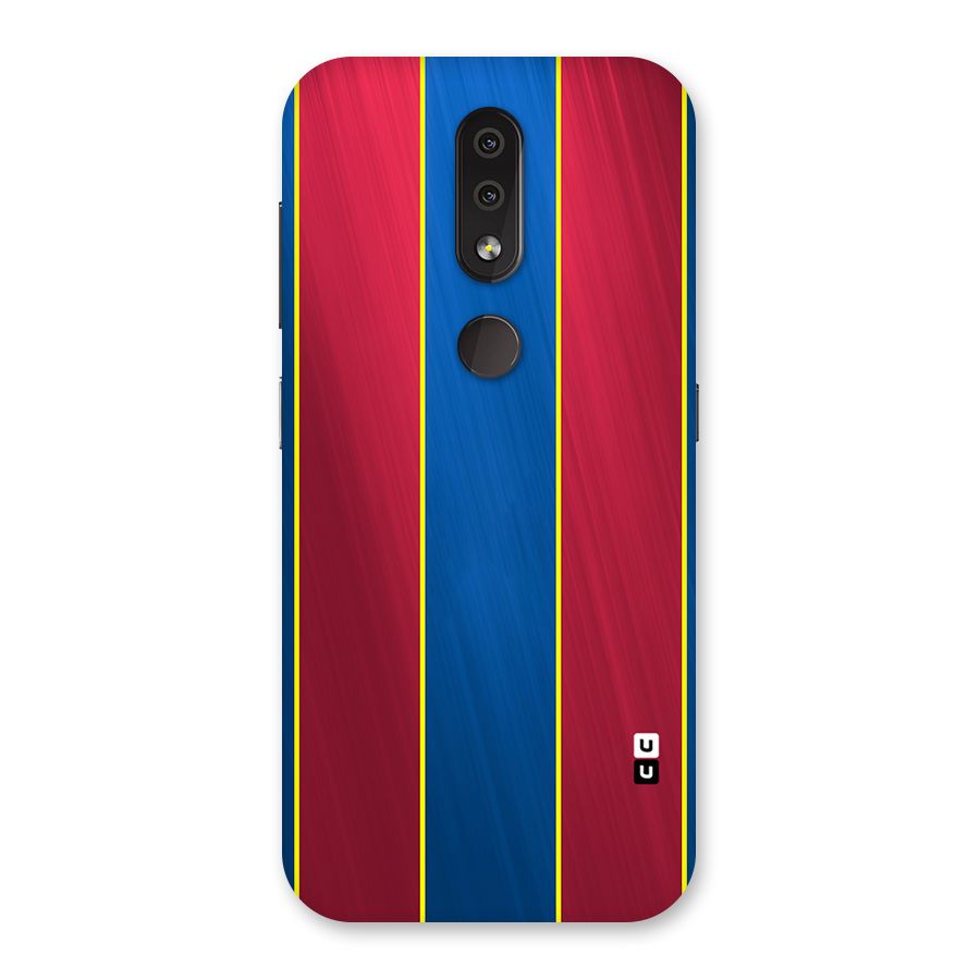 Premium Vertical Stripes Back Case for Nokia 4.2