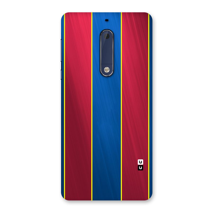 Premium Vertical Stripes Back Case for Nokia 5