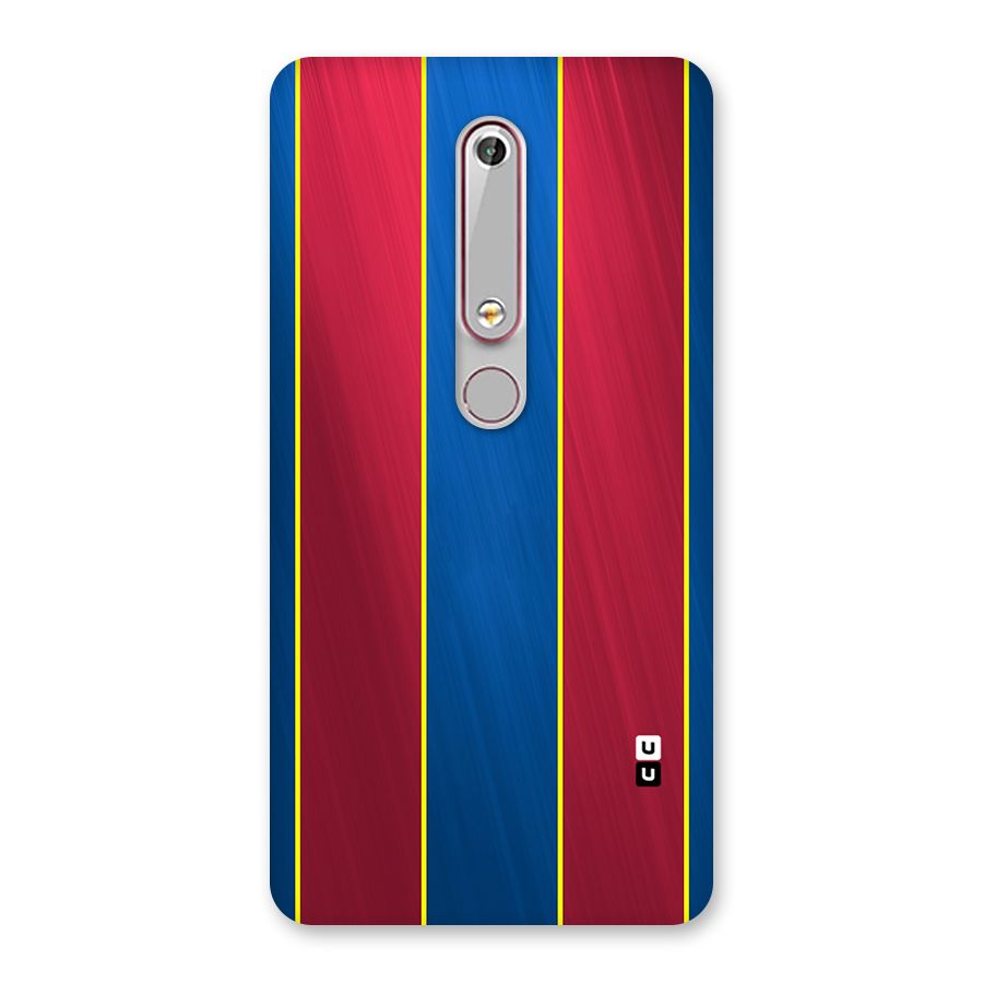 Premium Vertical Stripes Back Case for Nokia 6.1