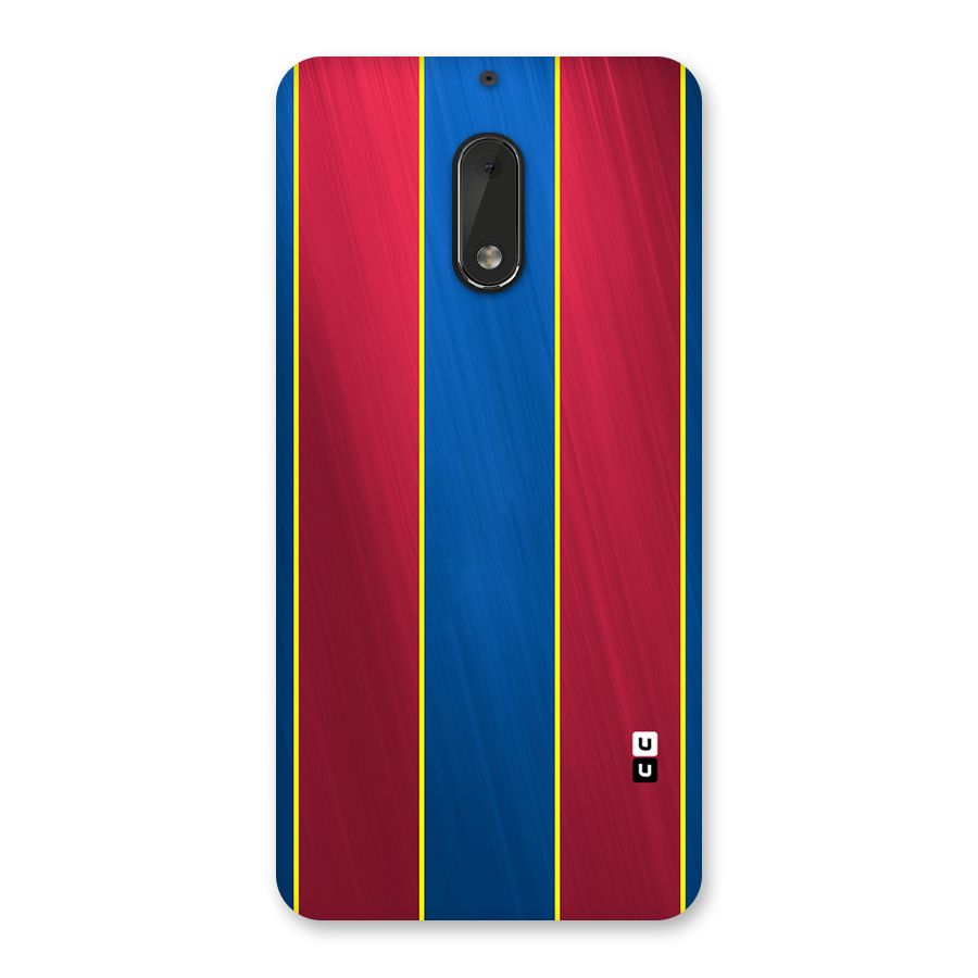 Premium Vertical Stripes Back Case for Nokia 6