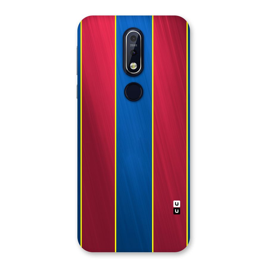 Premium Vertical Stripes Back Case for Nokia 7.1
