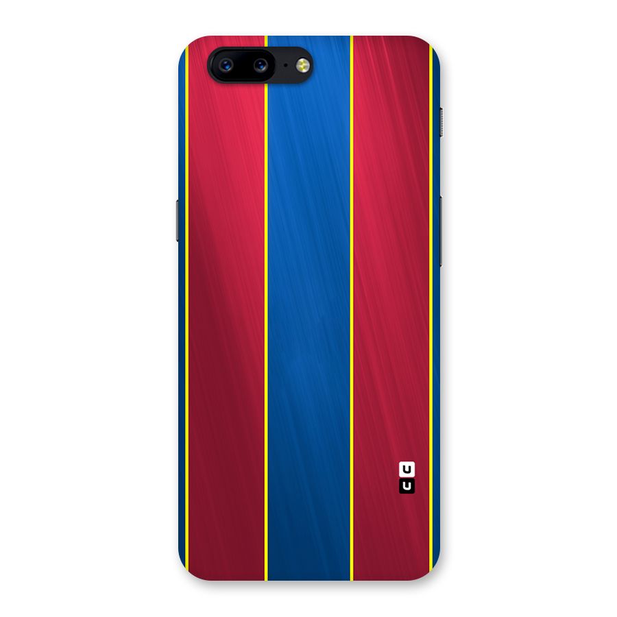 Premium Vertical Stripes Back Case for OnePlus 5