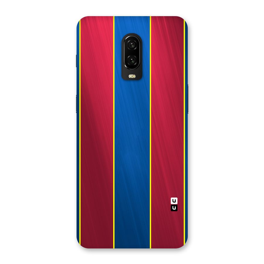 Premium Vertical Stripes Back Case for OnePlus 6T