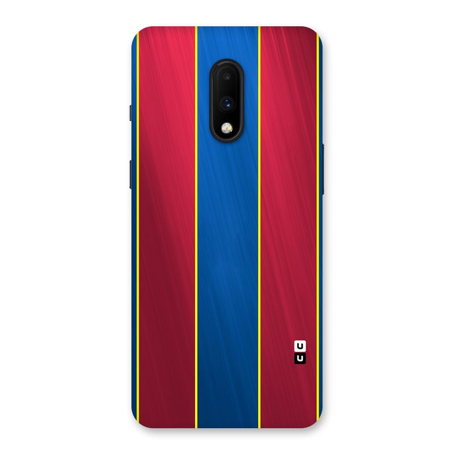 Premium Vertical Stripes Back Case for OnePlus 7