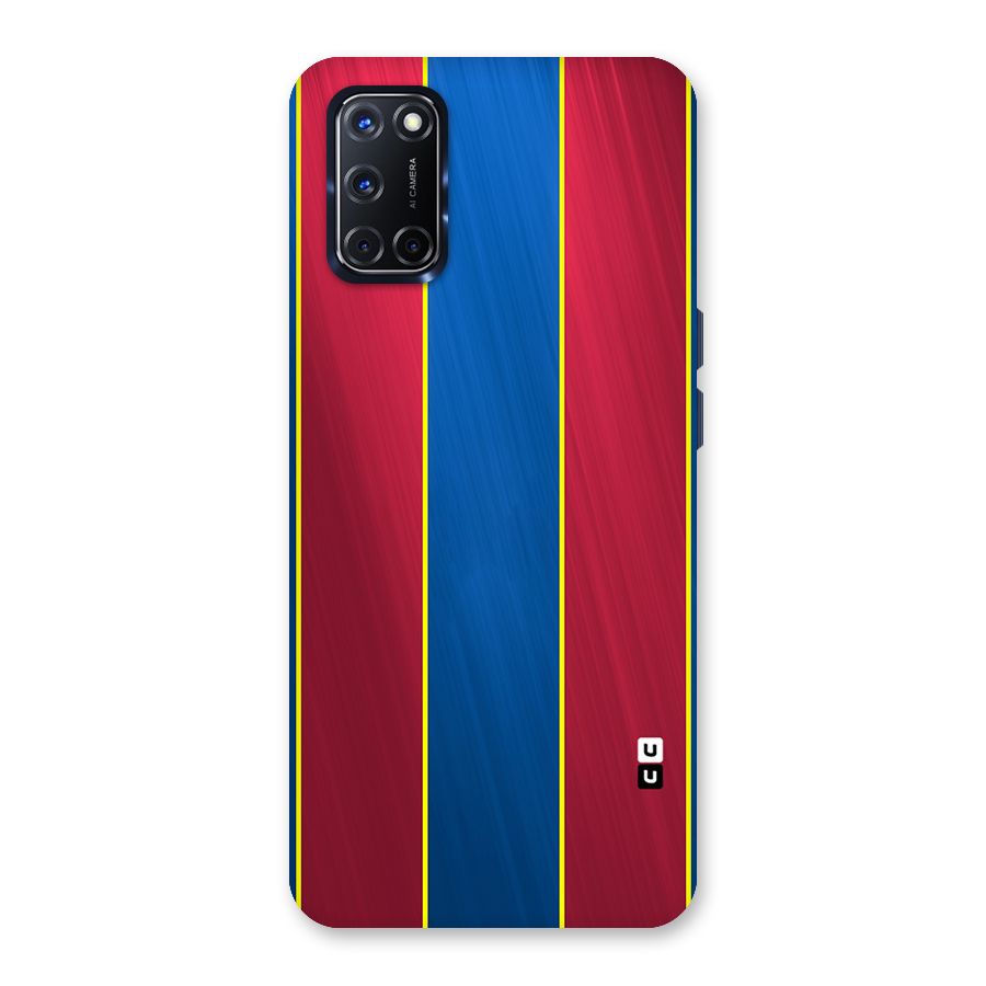 Premium Vertical Stripes Back Case for Oppo A52