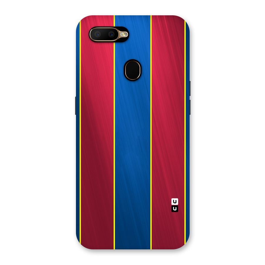 Premium Vertical Stripes Back Case for Oppo A5s