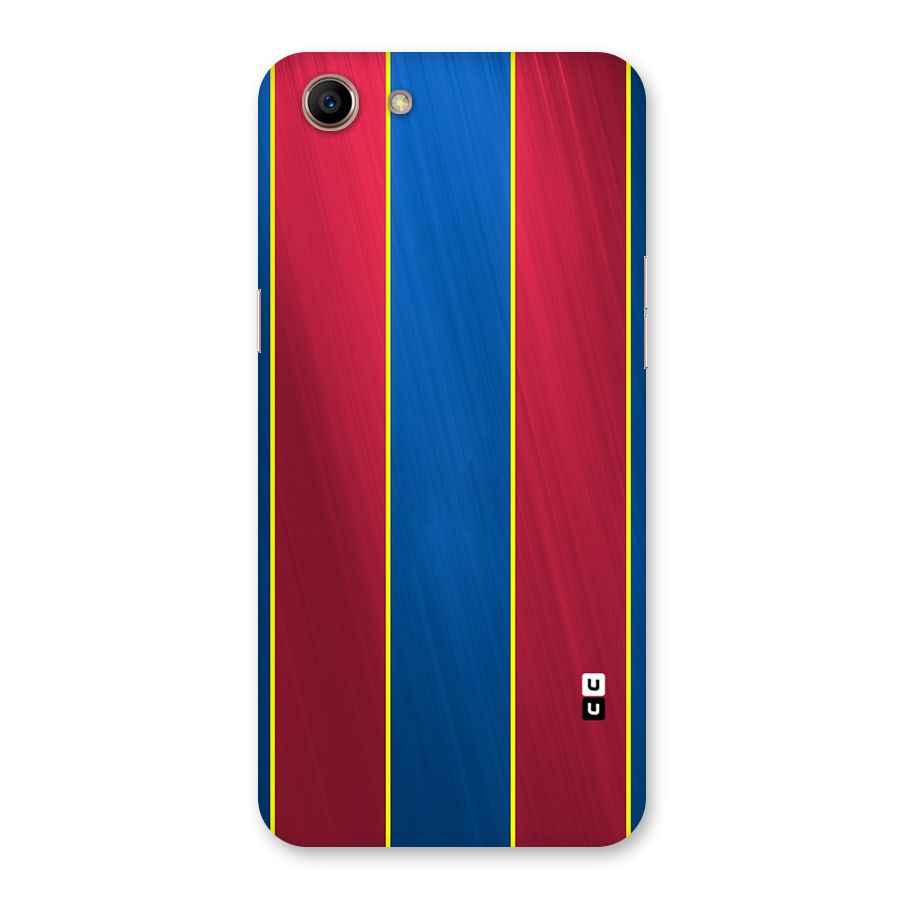 Premium Vertical Stripes Back Case for Oppo A83 (2018)