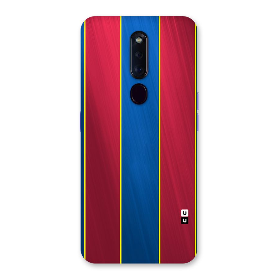 Premium Vertical Stripes Back Case for Oppo F11 Pro