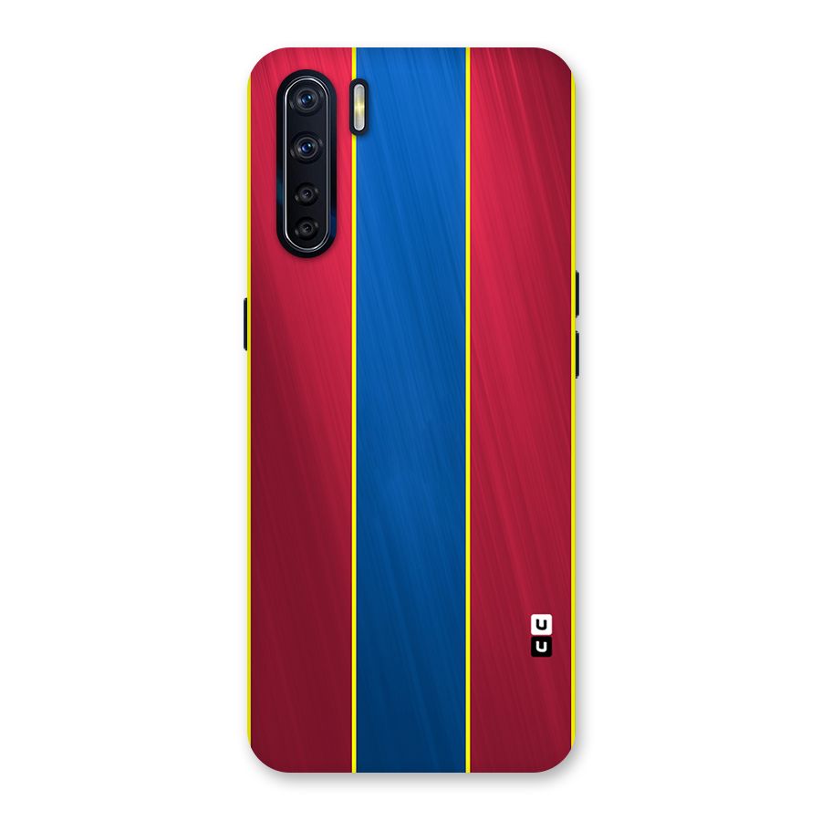 Premium Vertical Stripes Back Case for Oppo F15