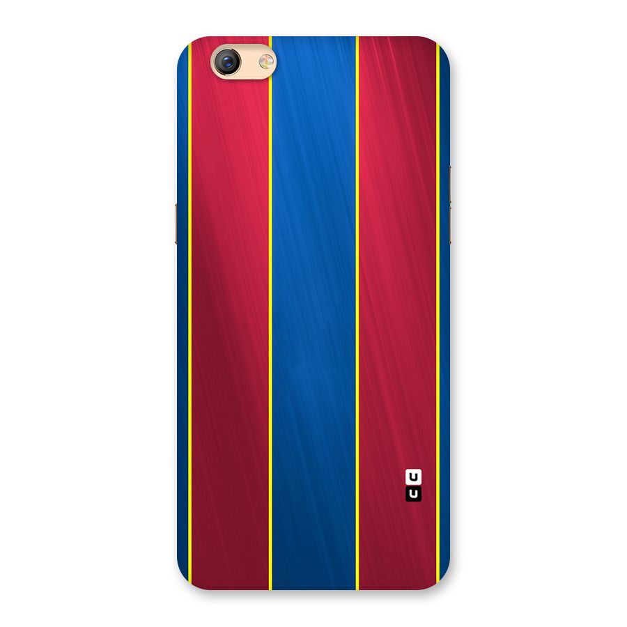 Premium Vertical Stripes Back Case for Oppo F3 Plus