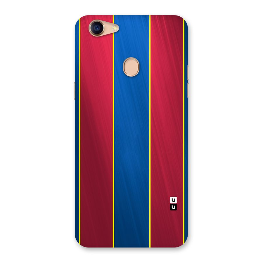 Premium Vertical Stripes Back Case for Oppo F5
