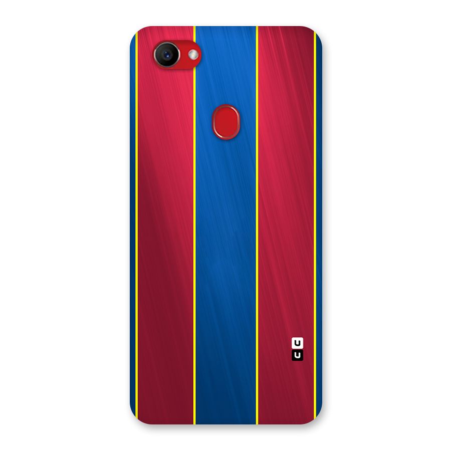 Premium Vertical Stripes Back Case for Oppo F7