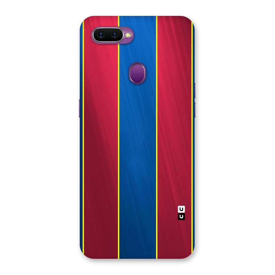 Premium Vertical Stripes Back Case for Oppo F9