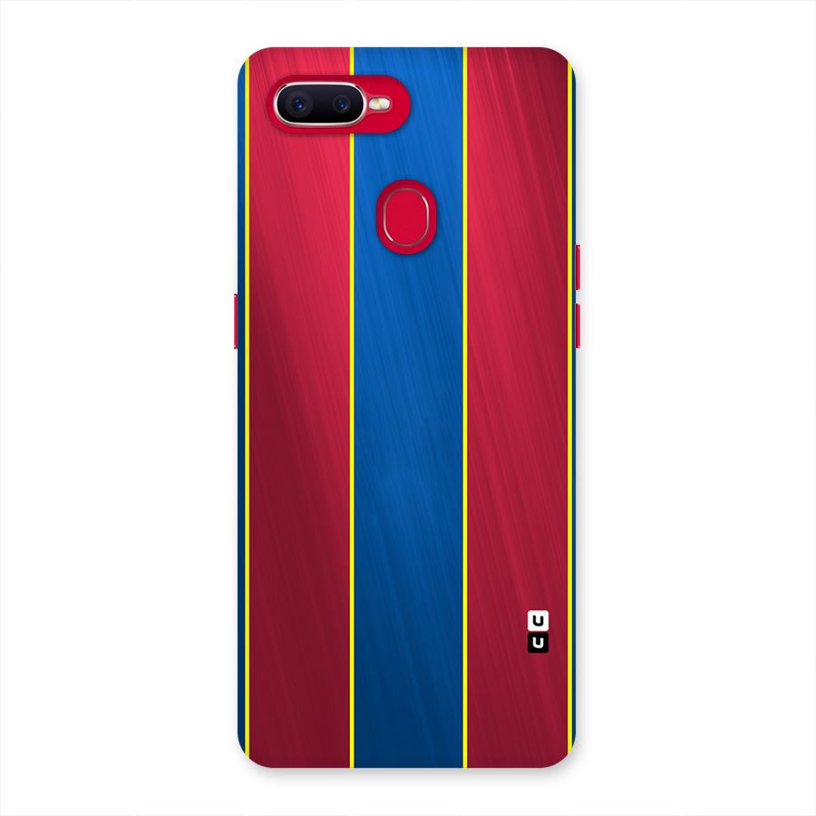Premium Vertical Stripes Back Case for Oppo F9 Pro