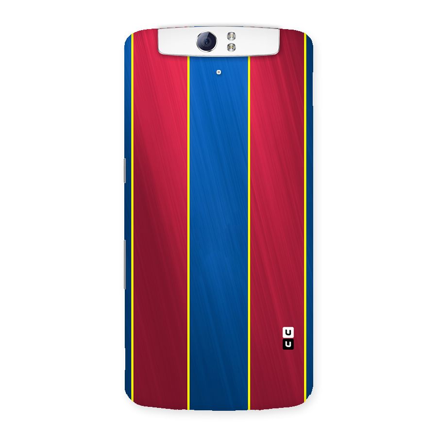 Premium Vertical Stripes Back Case for Oppo N1