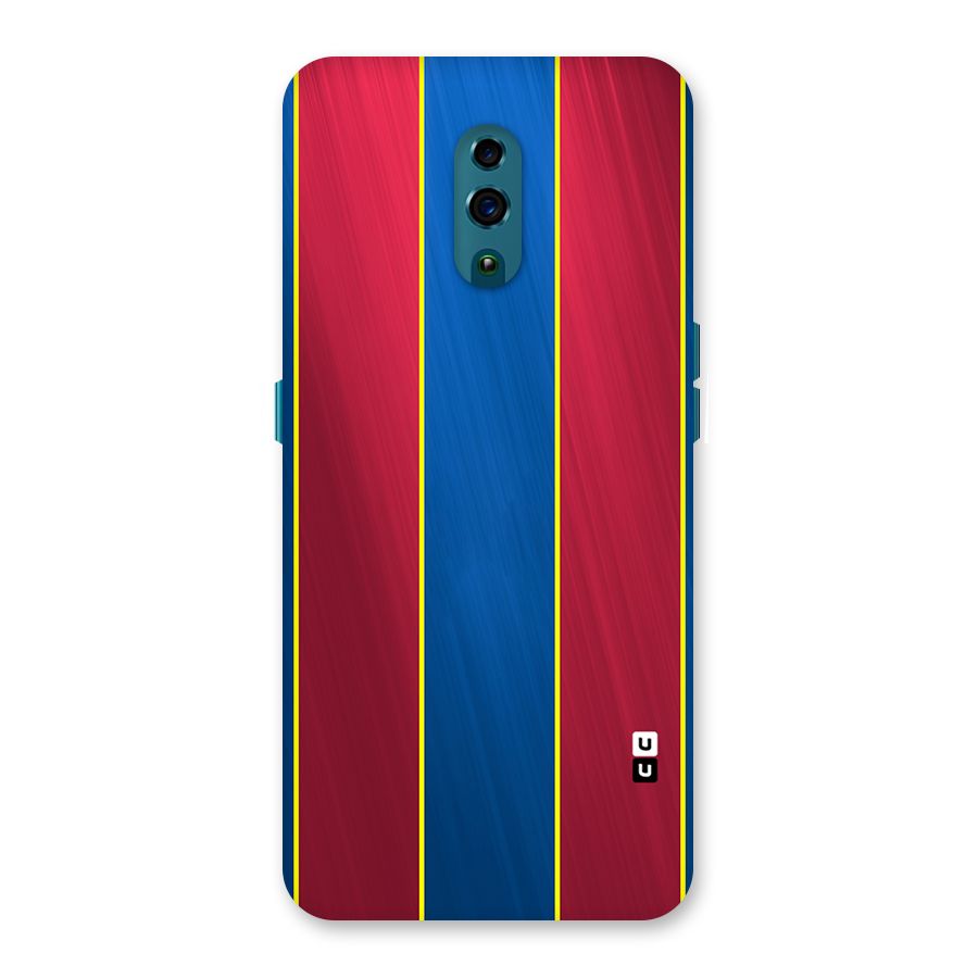 Premium Vertical Stripes Back Case for Oppo Reno