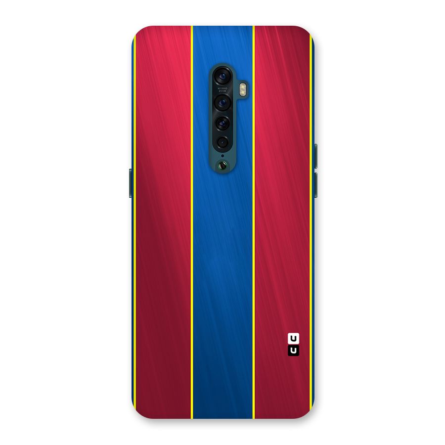 Premium Vertical Stripes Back Case for Oppo Reno2