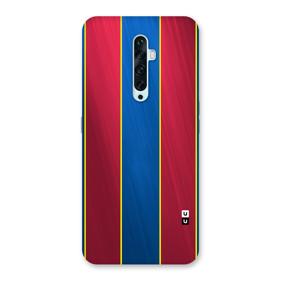 Premium Vertical Stripes Back Case for Oppo Reno2 F