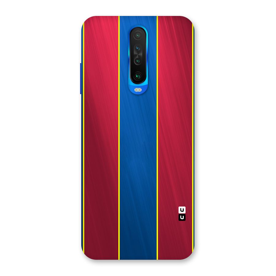 Premium Vertical Stripes Back Case for Poco X2