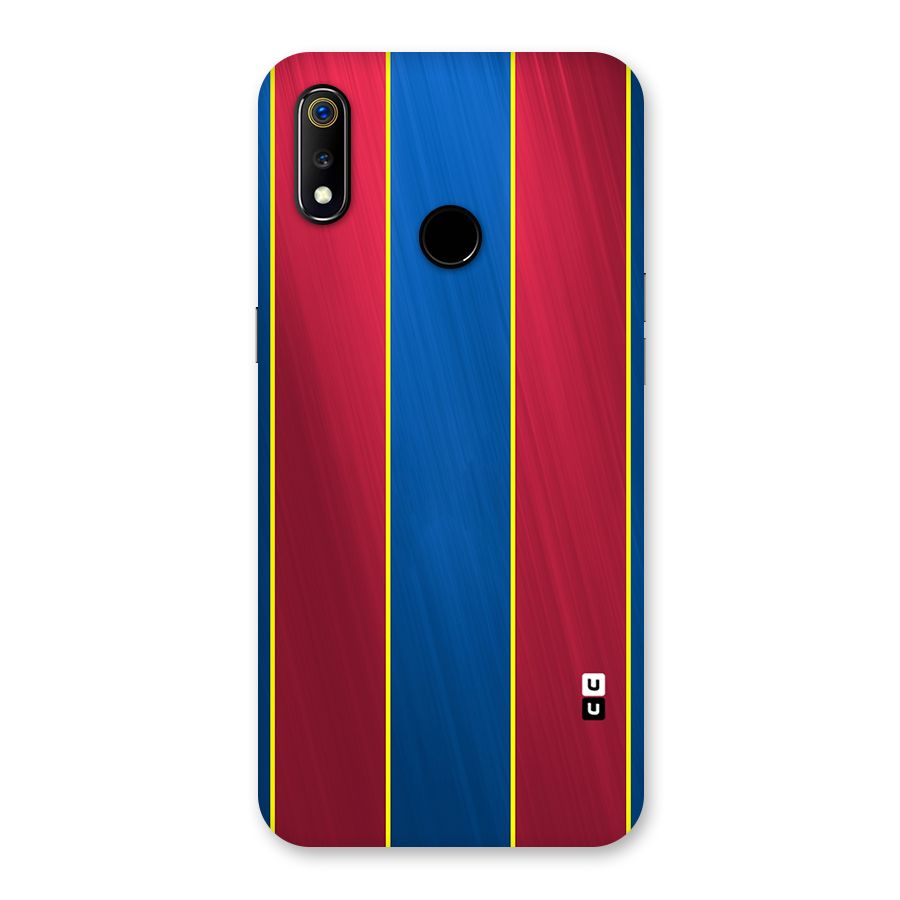 Premium Vertical Stripes Back Case for Realme 3