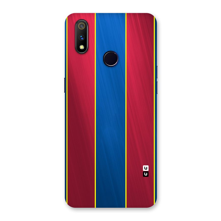 Premium Vertical Stripes Back Case for Realme 3 Pro