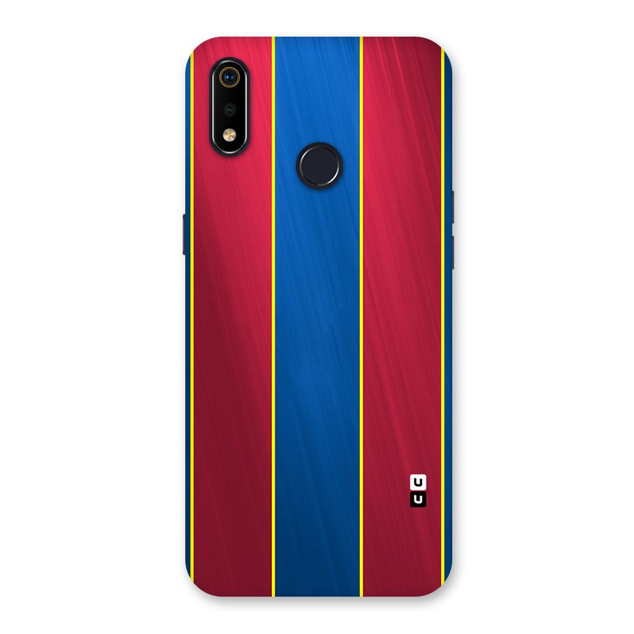 Premium Vertical Stripes Back Case for Realme 3i
