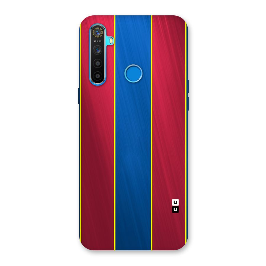 Premium Vertical Stripes Back Case for Realme 5s