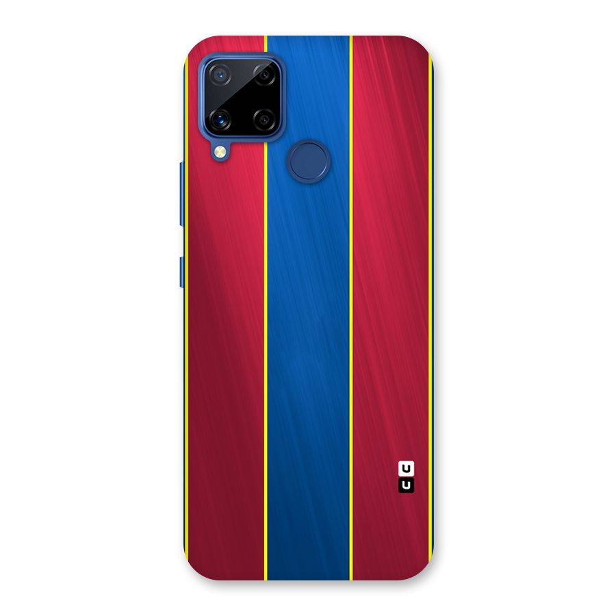 Premium Vertical Stripes Back Case for Realme C15