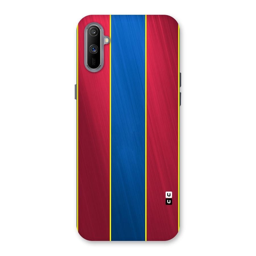 Premium Vertical Stripes Back Case for Realme C3