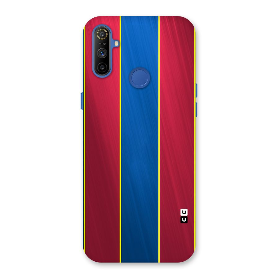 Premium Vertical Stripes Back Case for Realme Narzo 10A