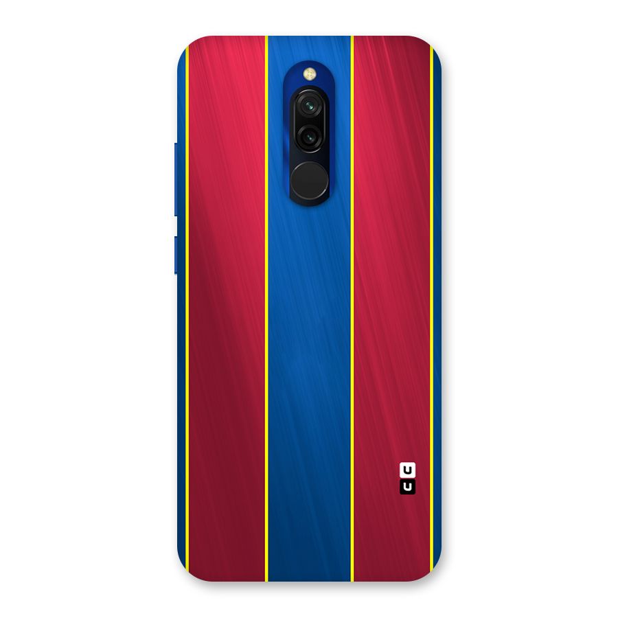Premium Vertical Stripes Back Case for Redmi 8