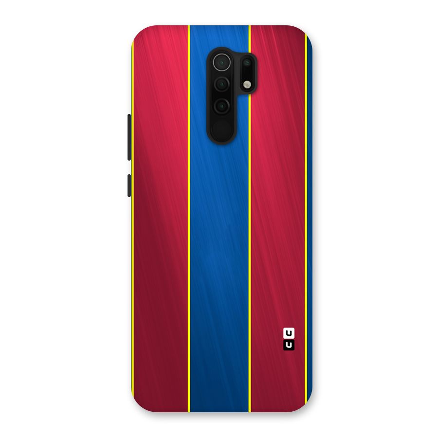 Premium Vertical Stripes Back Case for Redmi 9 Prime