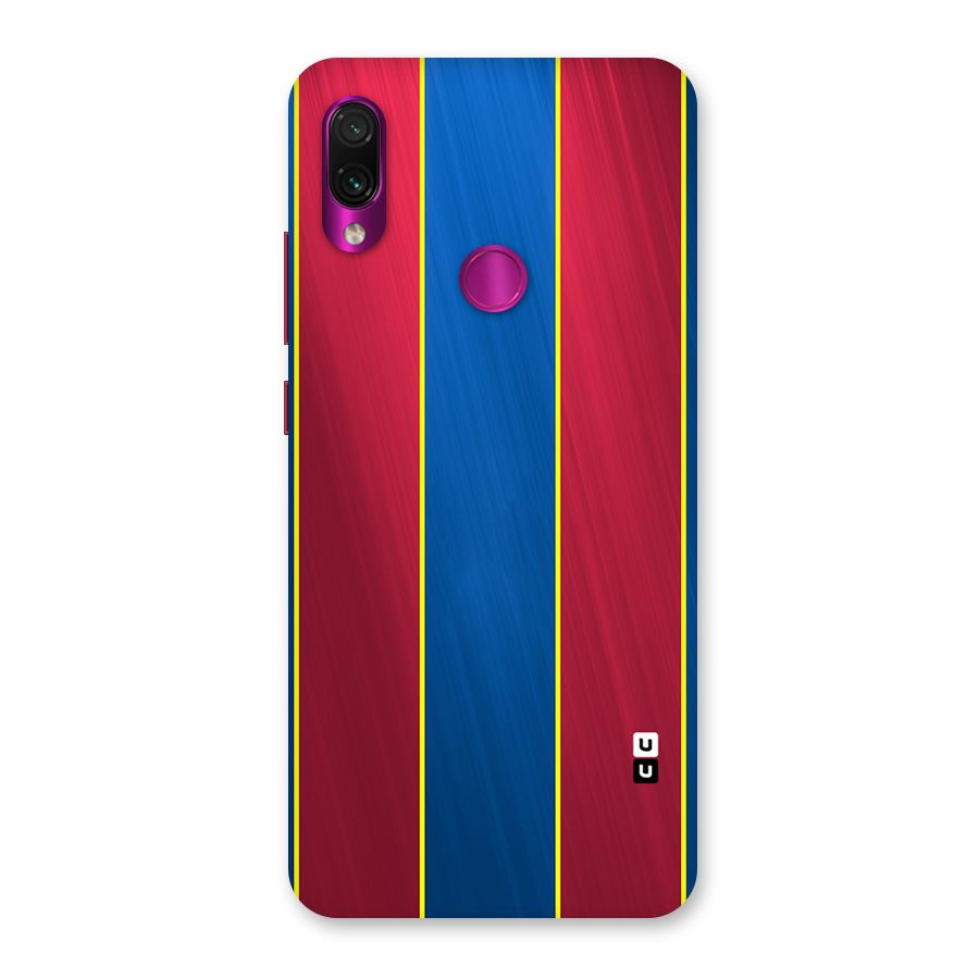 Premium Vertical Stripes Back Case for Redmi Note 7 Pro