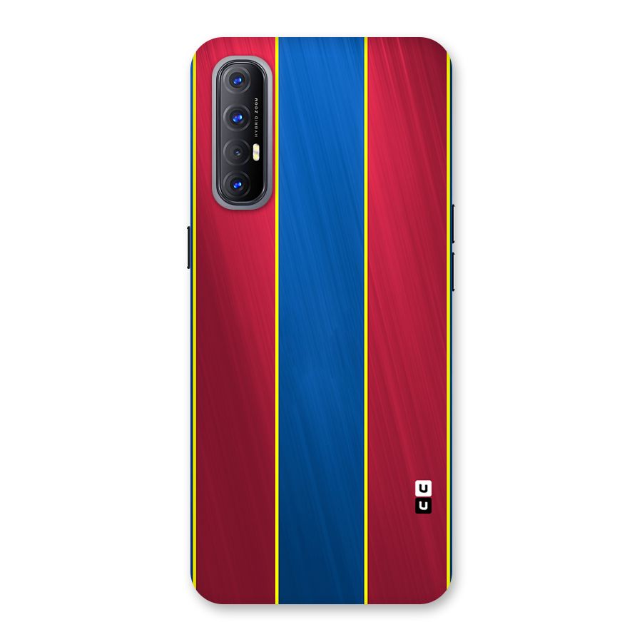 Premium Vertical Stripes Back Case for Reno3 Pro