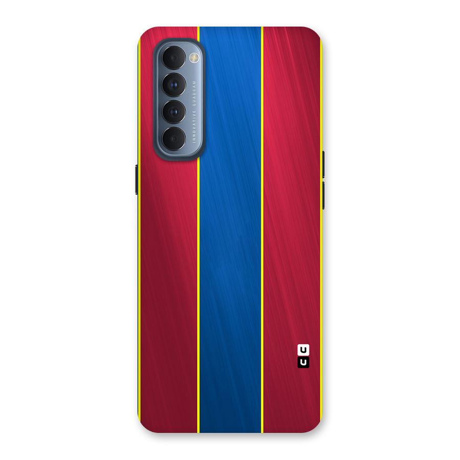 Premium Vertical Stripes Back Case for Reno4 Pro