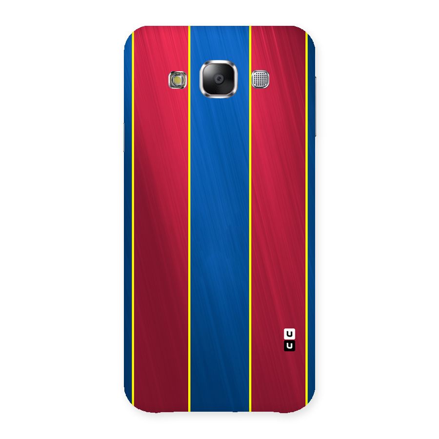Premium Vertical Stripes Back Case for Samsung Galaxy E5