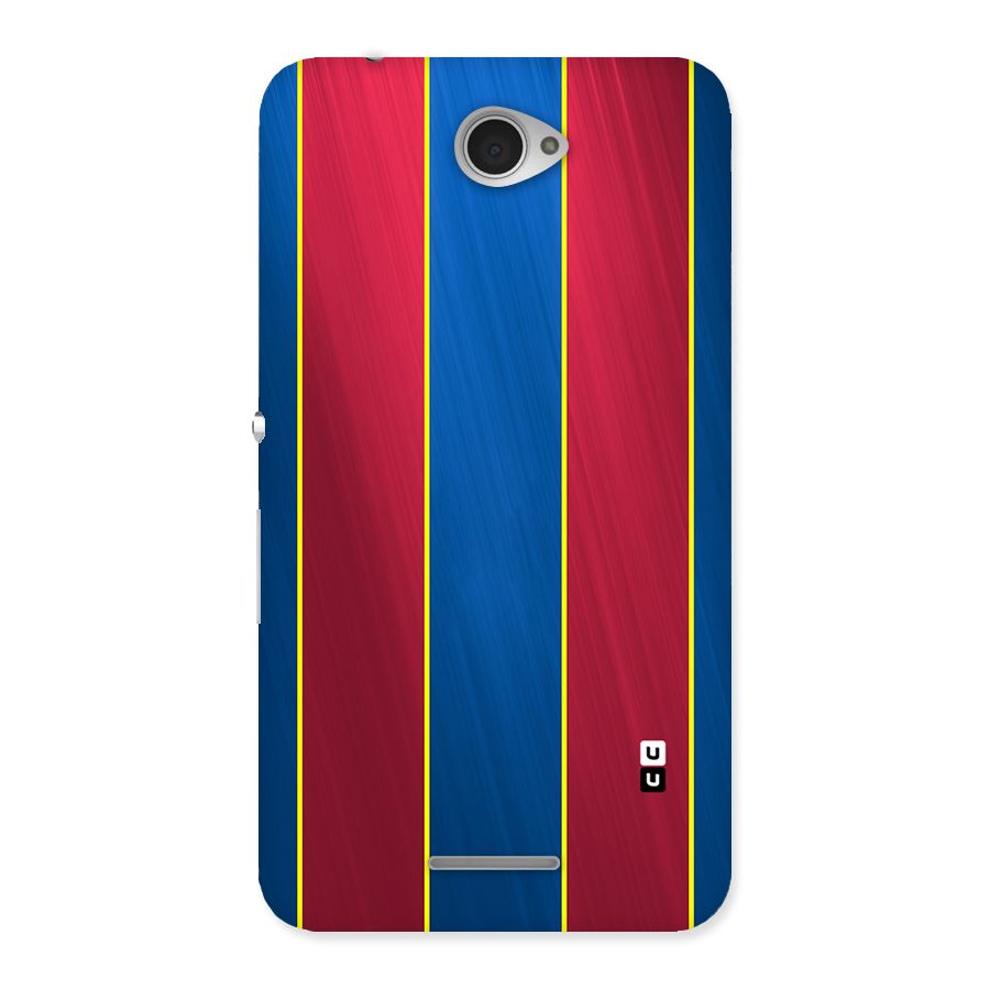 Premium Vertical Stripes Back Case for Sony Xperia E4
