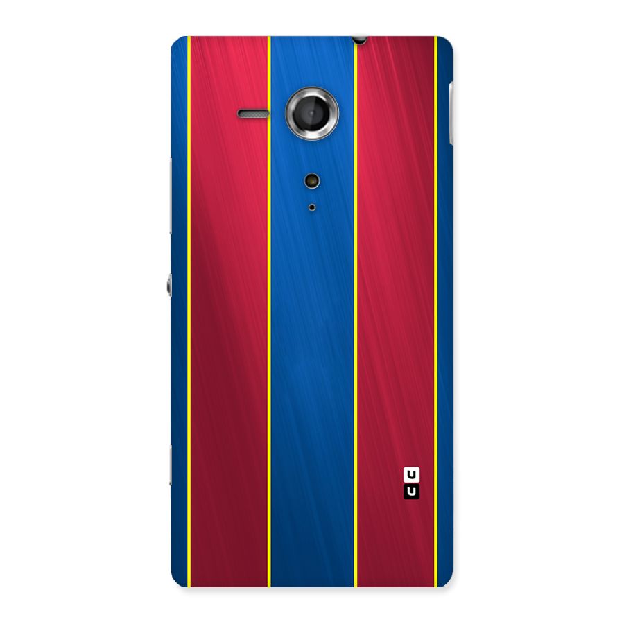 Premium Vertical Stripes Back Case for Sony Xperia SP