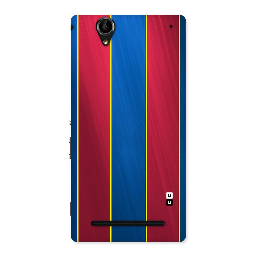 Premium Vertical Stripes Back Case for Sony Xperia T2