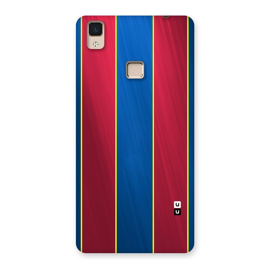 Premium Vertical Stripes Back Case for V3 Max