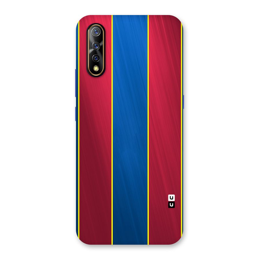 Premium Vertical Stripes Back Case for Vivo S1