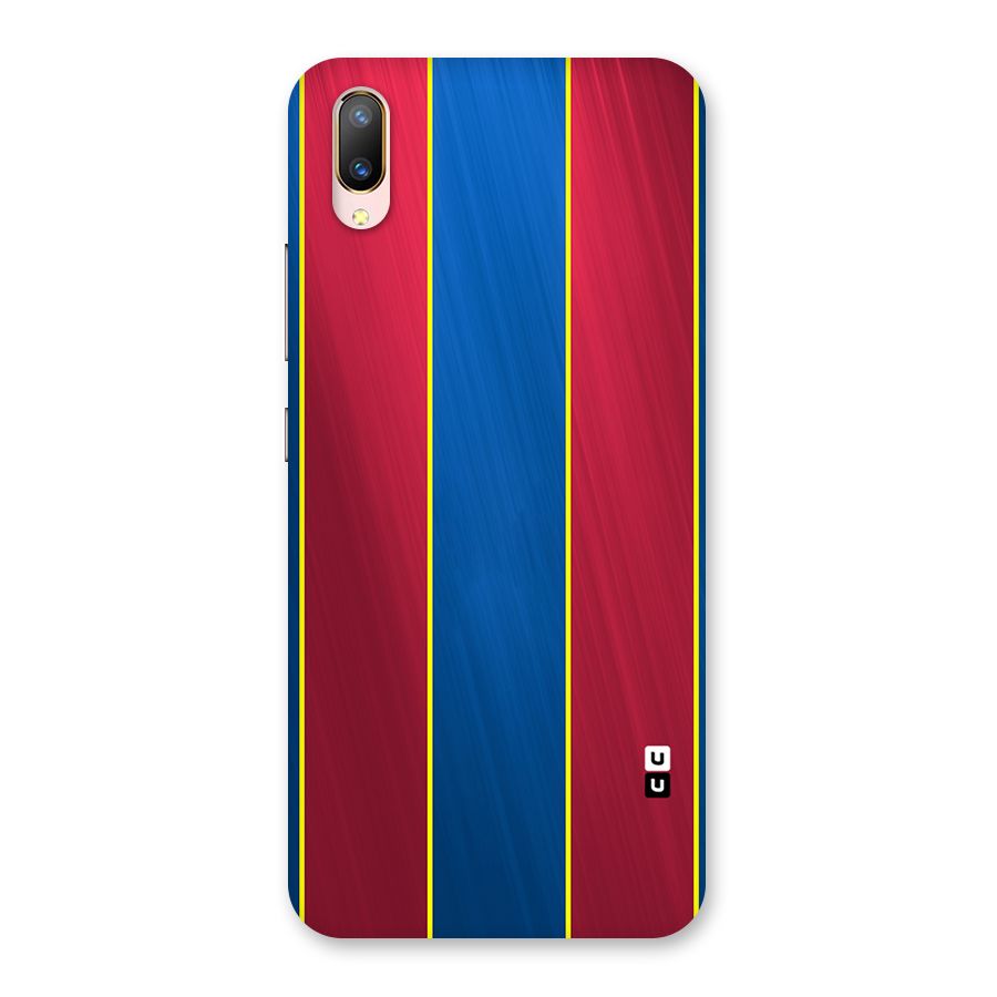 Premium Vertical Stripes Back Case for Vivo V11 Pro