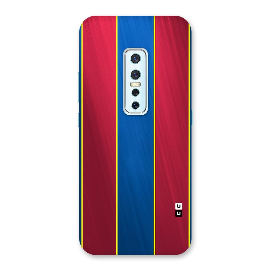 Premium Vertical Stripes Back Case for Vivo V17 Pro