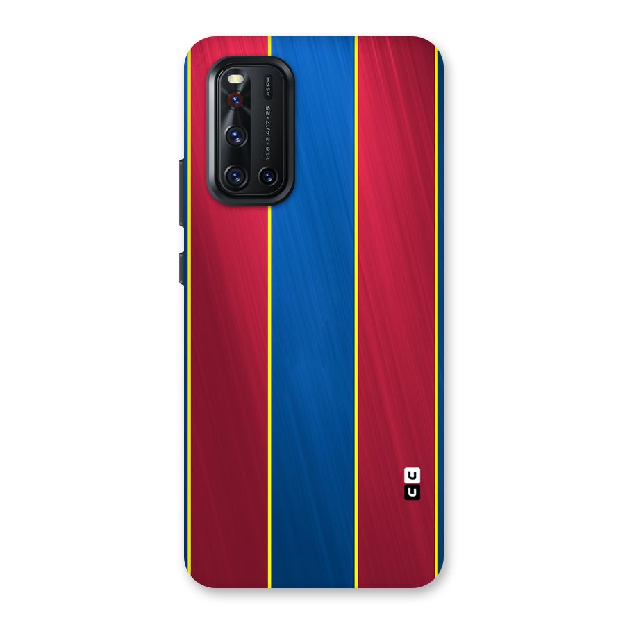 Premium Vertical Stripes Back Case for Vivo V19