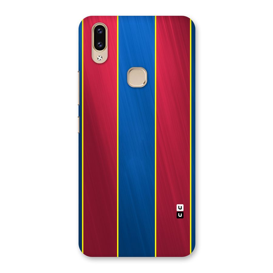 Premium Vertical Stripes Back Case for Vivo V9 Youth