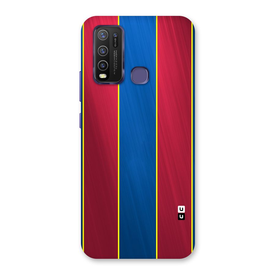 Premium Vertical Stripes Back Case for Vivo Y50