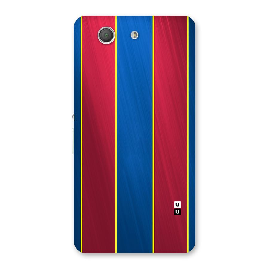 Premium Vertical Stripes Back Case for Xperia Z3 Compact