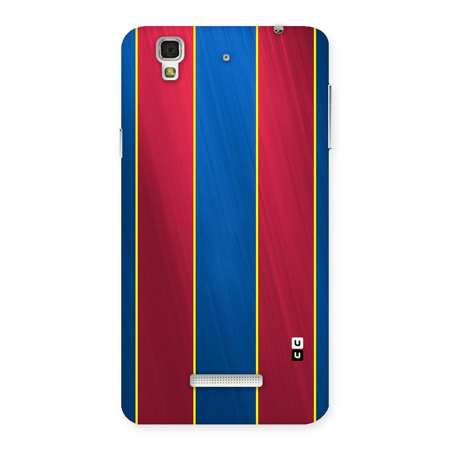 Premium Vertical Stripes Back Case for Yu Yureka