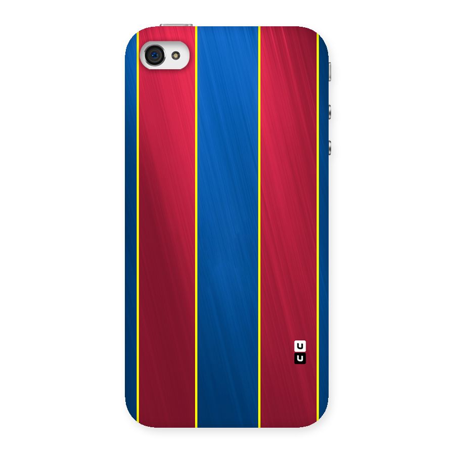 Premium Vertical Stripes Back Case for iPhone 4 4s