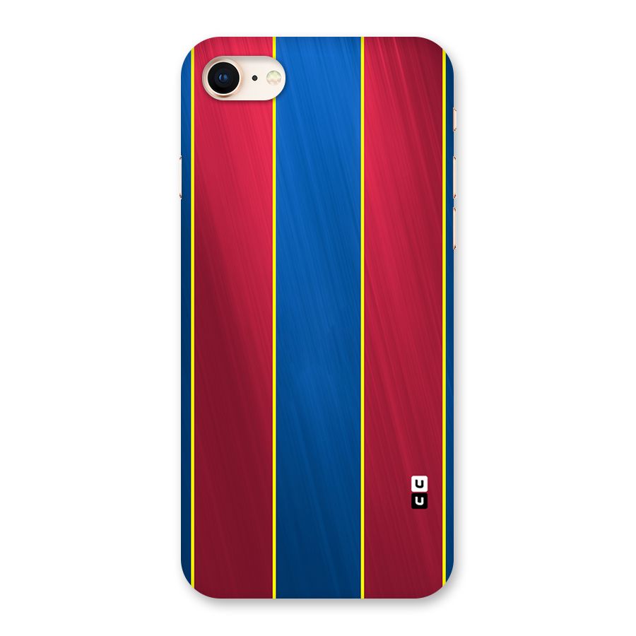 Premium Vertical Stripes Back Case for iPhone 8